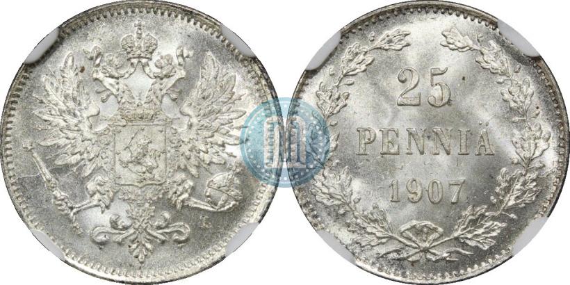Фото 25 пенни 1907 года L 