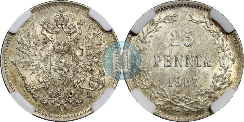 Фото 25 пенни 1907 года L 