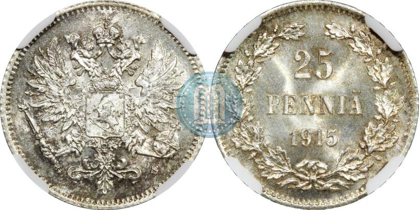 Фото 25 пенни 1915 года S 