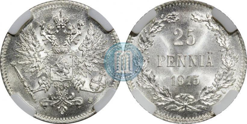 Фото 25 пенни 1915 года S 
