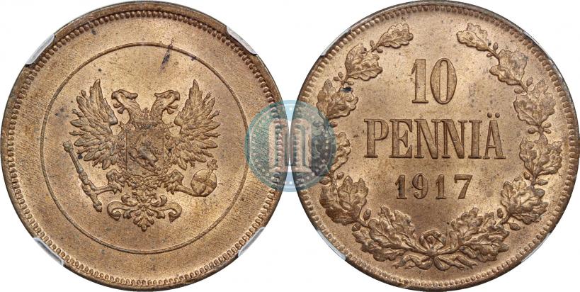 Picture 10 pennia 1917 year  