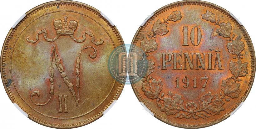 Picture 10 pennia 1917 year  