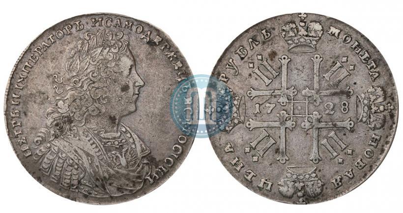Picture 1 rouble 1728 year  "Type of 1728"