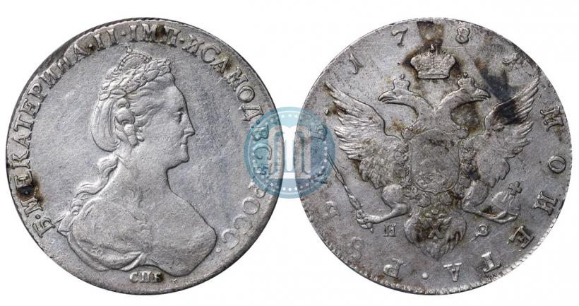 Picture 1 rouble 1781 year СПБ-ИЗ 