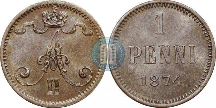 Picture 1 penni 1874 year  