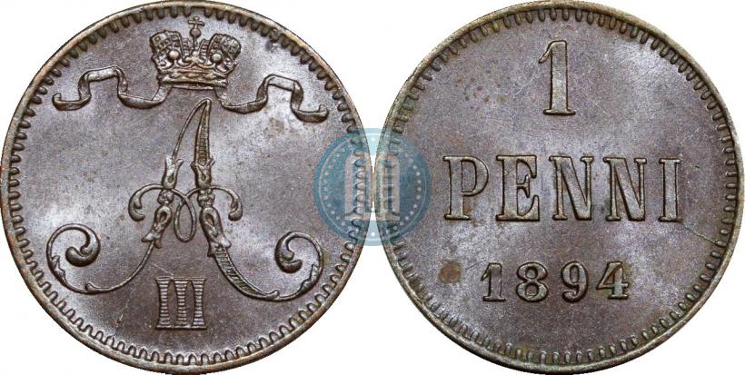 Фото 1 пенни 1894 года  