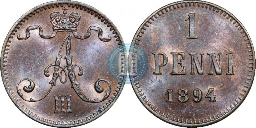 Фото 1 пенни 1894 года  