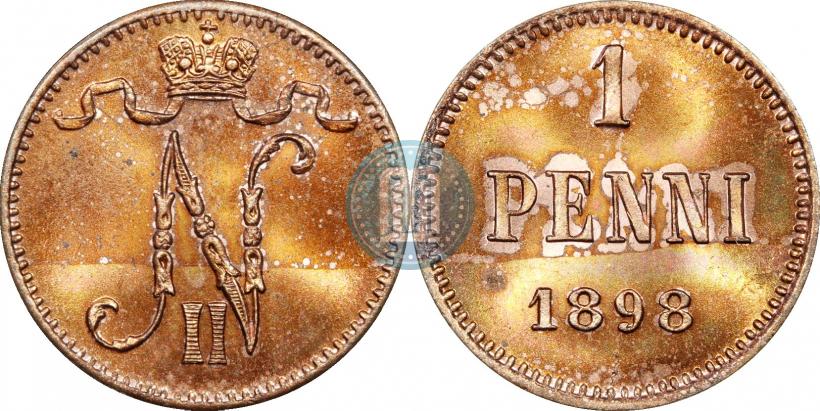Фото 1 пенни 1898 года  