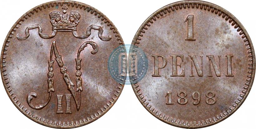 Фото 1 пенни 1898 года  