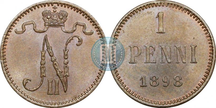 Фото 1 пенни 1898 года  