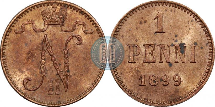 Фото 1 пенни 1899 года  