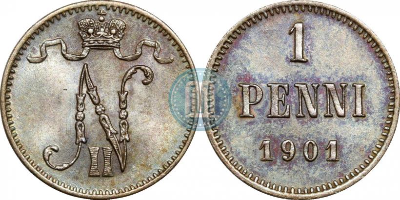 Фото 1 пенни 1901 года  