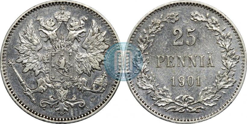 Фото 25 пенни 1901 года L 