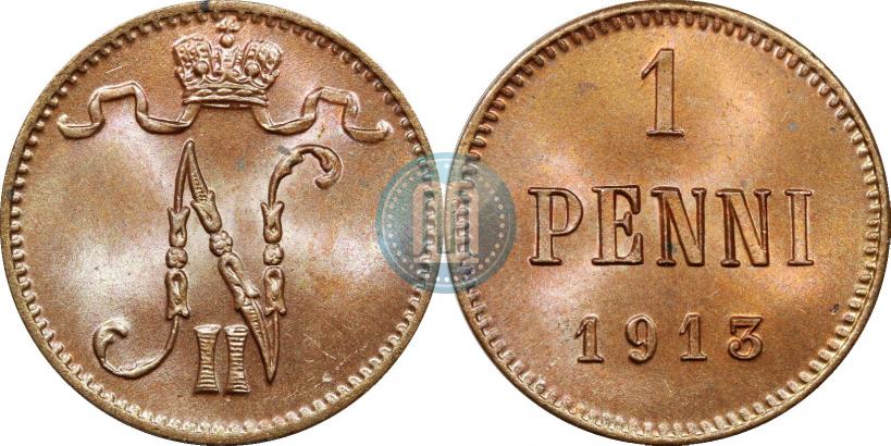 Фото 1 пенни 1913 года  