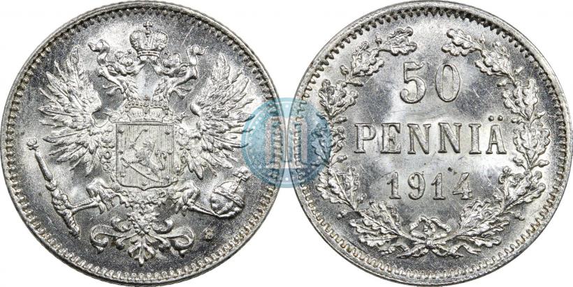 Picture 50 pennia 1914 year S 