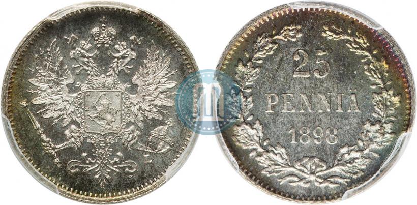 Picture 25 pennia 1898 year L 