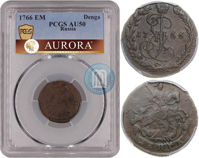 Фото Денга 1766 года ЕМ 