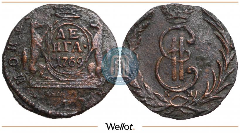 Фото Денга 1769 года КМ 
