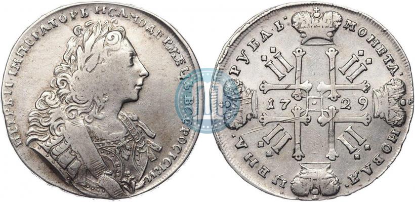 Picture 1 rouble 1729 year  "Type of 1729"