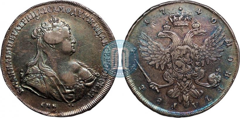 Picture 1 rouble 1740 year СПБ "Petersburg type"