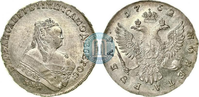Picture 1 rouble 1752 year ММД-Е 
