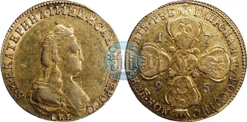 Picture 5 roubles 1795 year СПБ 
