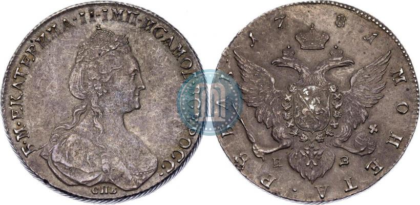 Picture 1 rouble 1781 year СПБ-ИЗ 