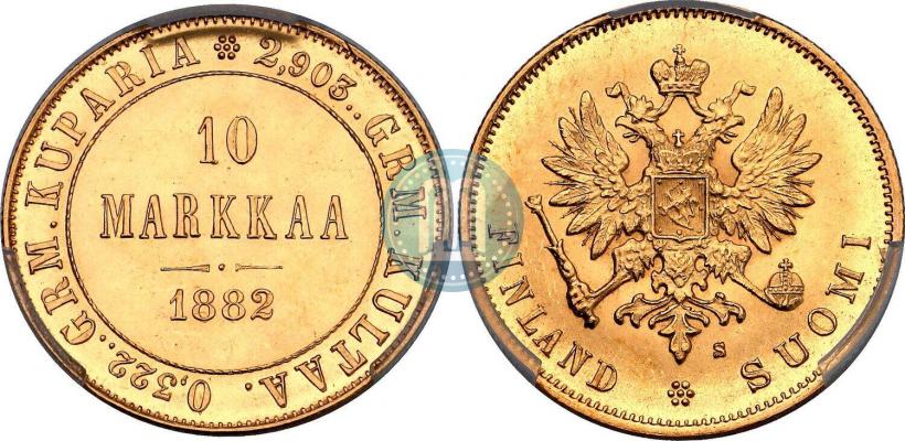 Фото 10 марок 1882 года S 