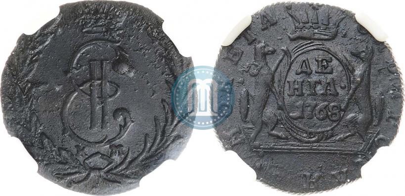 Фото Денга 1768 года КМ 