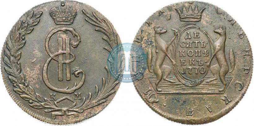Picture 10 kopecks 1770 year КМ 