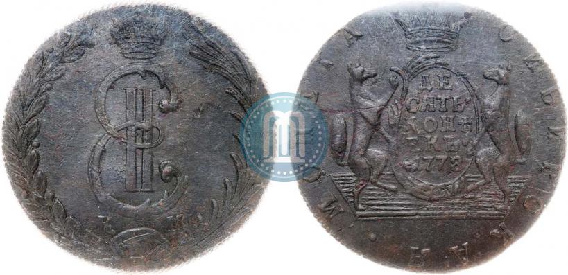 Фото 10 копеек 1778 года КМ 