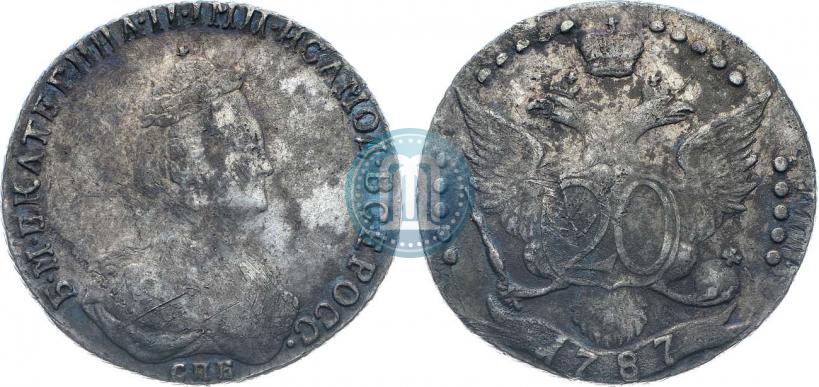 Фото 20 копеек 1787 года СПБ 