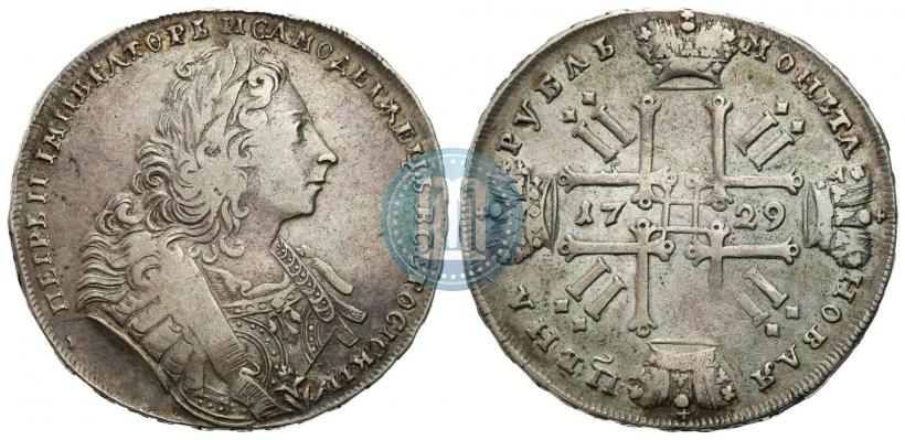 Фото 1 рубль 1729 года  "Тип 1729"