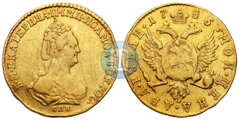Фото 2 рубля 1785 года СПБ 