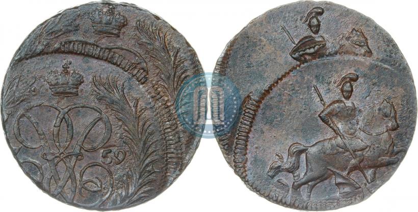 Picture 1 kopeck 1759 year  