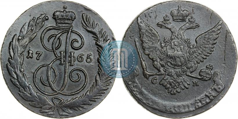 Picture 5 kopecks 1765 year СМ 