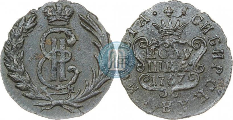 Фото Полушка 1767 года КМ 
