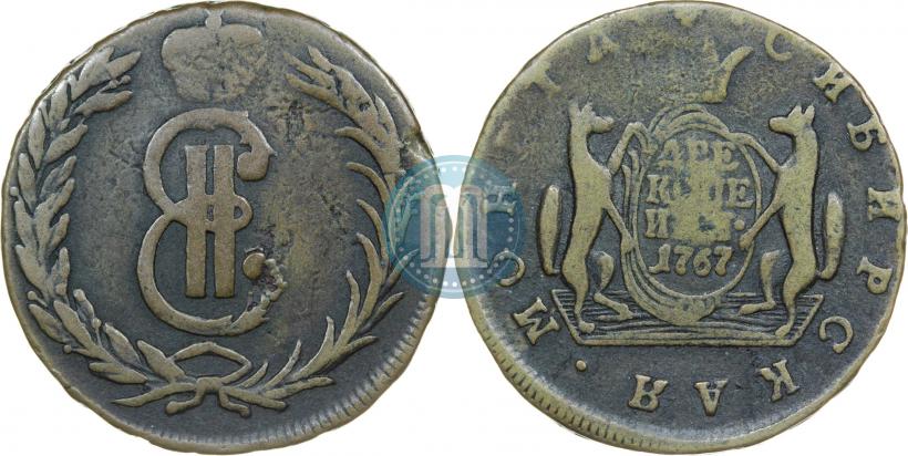 Picture 2 kopecks 1767 year  