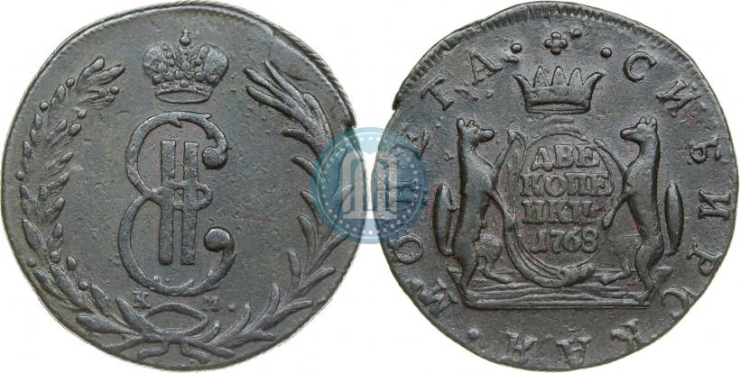 Picture 2 kopecks 1768 year КМ 