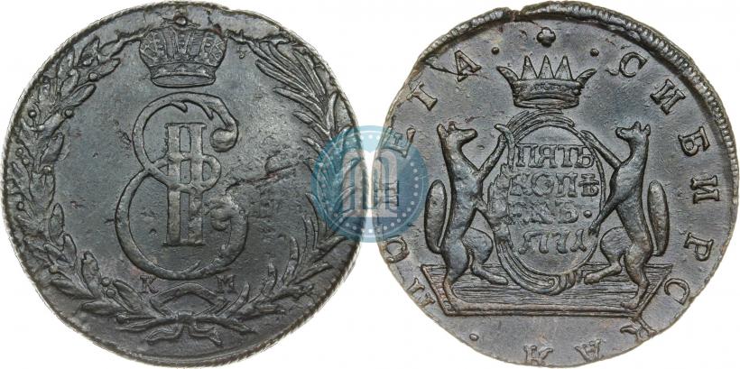 Picture 5 kopecks 1771 year КМ 