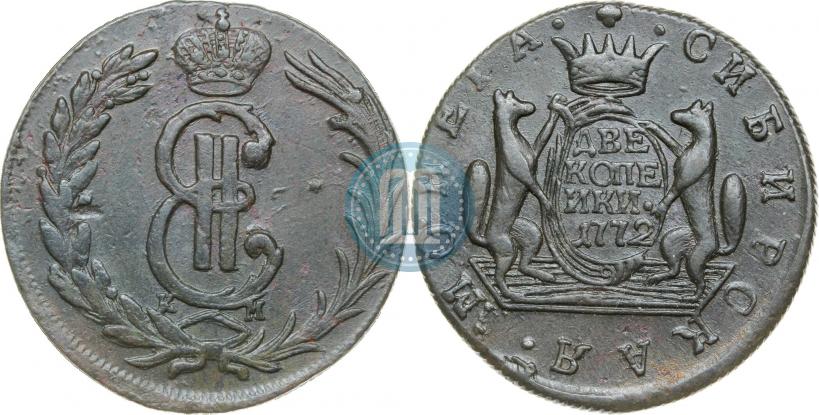 Picture 2 kopecks 1772 year КМ 