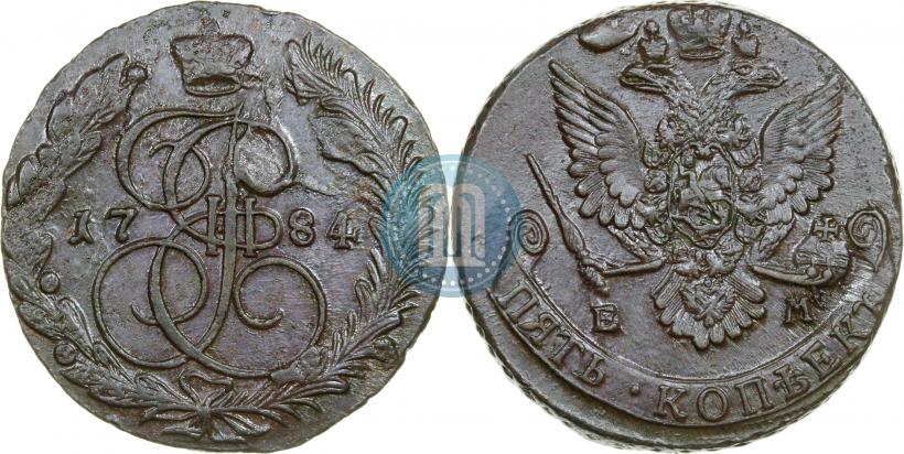 Фото 5 копеек 1794 года ЕМ 