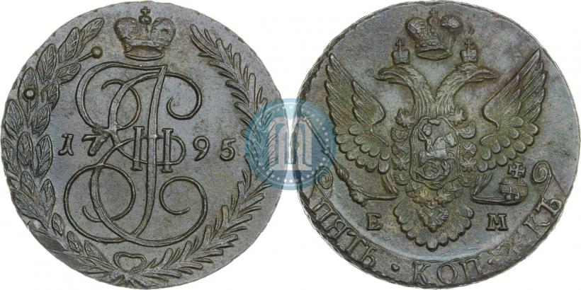Фото 5 копеек 1795 года ЕМ 