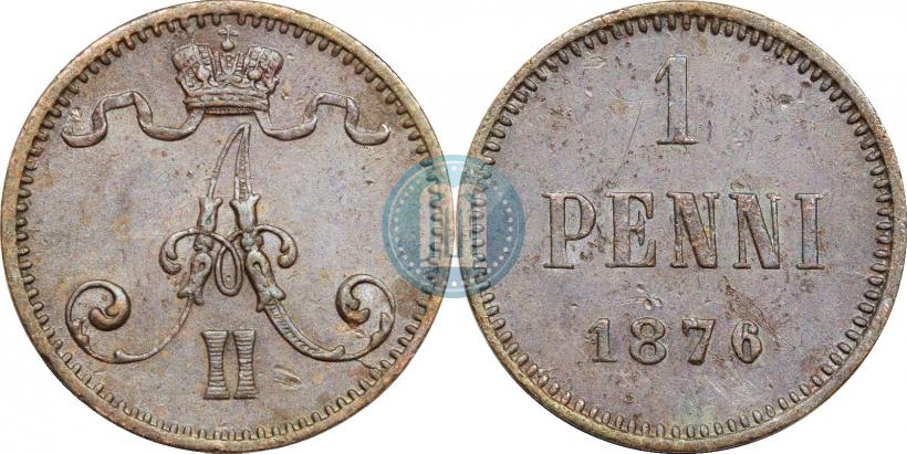 Picture 1 penni 1876 year  