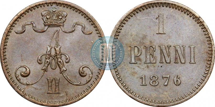 Picture 1 penni 1876 year  