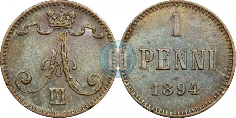 Фото 1 пенни 1894 года  