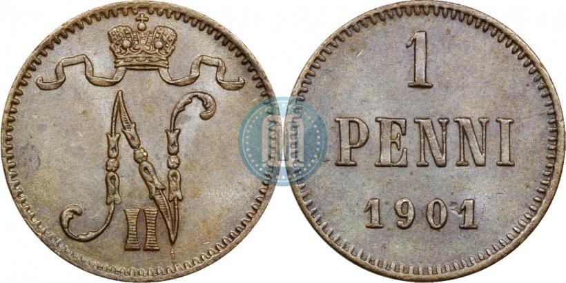 Фото 1 пенни 1901 года  