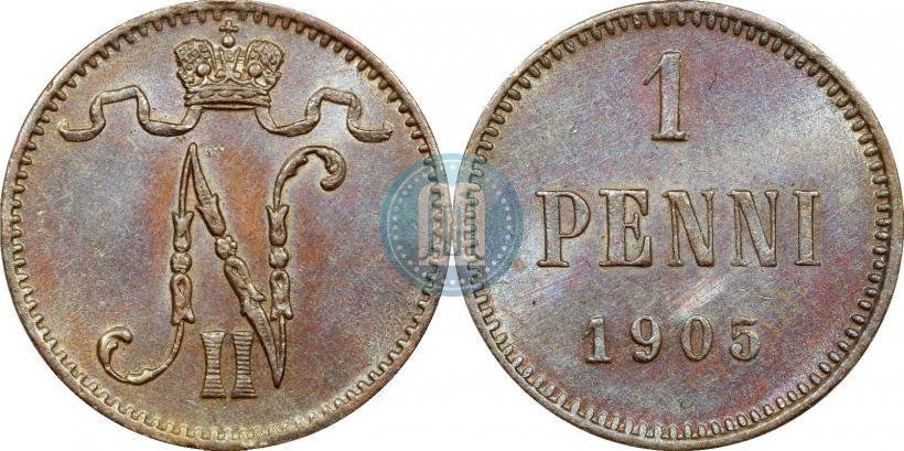 Фото 1 пенни 1905 года  