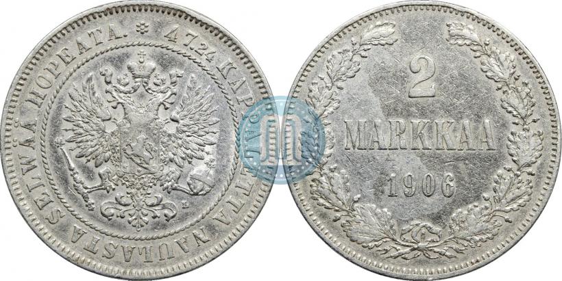 Picture 2 markkaa 1906 year L 