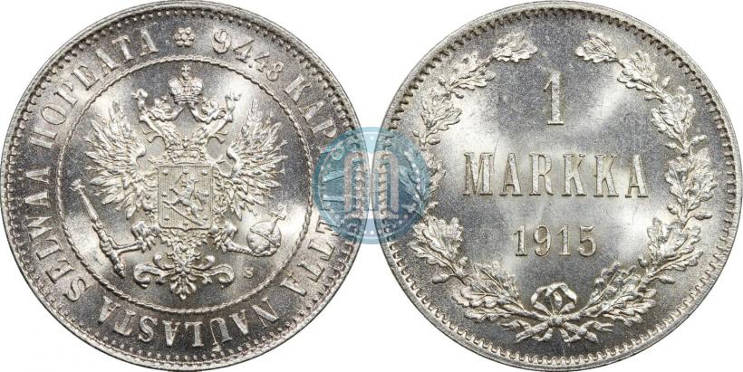Picture 1 markka 1915 year S 